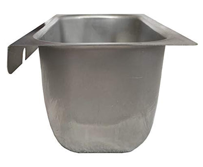  Commercial Kitchen Restaurant Duty Canopy Hood Grease Cup- Removable Keyhole Mount 4” Deep (Large Capacity Grease Cup)