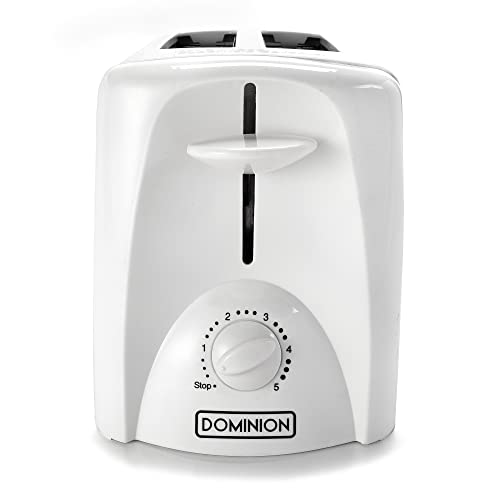  2-Slice Toaster With Shade Control, Slide-Out Crumb Tray, Auto-Shutoff, Toast Lift, White