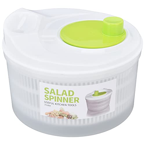  Salad Drainer,3l Vegetable Dryer With Bowl And Colander Easy To Use Pro For Washing Cleaning Drying Fruit Vegetable
