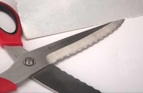  Itchen Scissors Wave Blade – Multipurpose Heavy Duty Shears – Ultra Sharp Premium Stainless Steel Utility Scissors