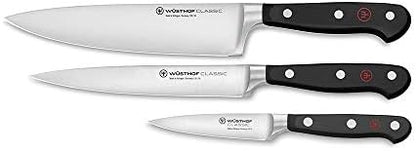 Wüsthof - Three Piece Cook’s Set - 3 1/2" Paring Knife, 6" Utility Knife, And 8" Cook’s Knife (9608)
