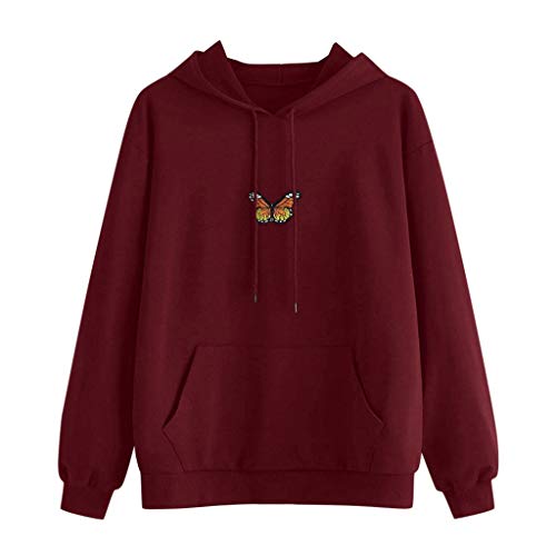  Meikosks Womens Sweatshirt Long Sleeve Pullover Pocket Tops Fashion Graphic Hoodies