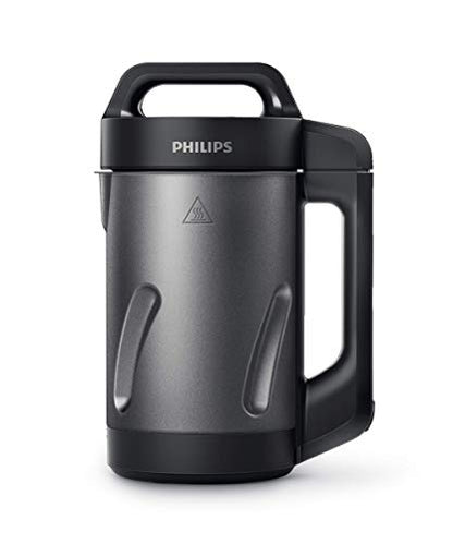  Philips Soup And Smoothie Maker, Makes 2-4 Servings, HR2204/70, 1.2 Liters, Black And Stainless Steel