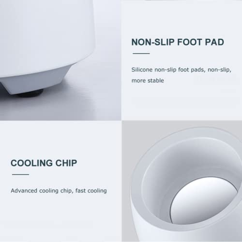  COOKOE Quick Cooling Coaster，Electric Cooling Cup,Drink Chiller,Portable Instant Cooling Cup USB Smart Electric Drink Cooler Cup Convenient Cooling Freezer For Home Kitchen Outdoor Coolers