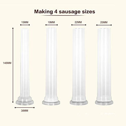  Meao Sausage Filler Stuffer Home Made Machine - Stainless Steel Vertical Sausage Maker With Suction Base And Manual Crank For Household Use Or Commercial - Capacity 2.5 LBS #1
