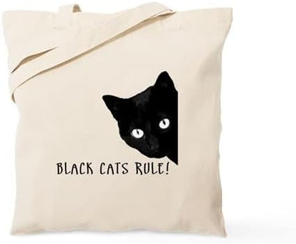  CafePress Calico Cat Tote Bag Natural Canvas Tote Bag, Reusable Shopping Bag