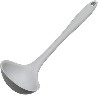 Premium Silicone Cooking Ladle, 11.25 Inch, Red