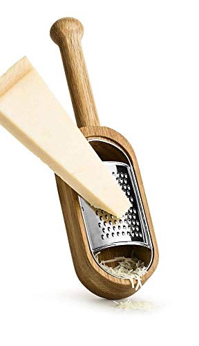 Sagaform Nature Collection Cheese Grater In Oak Container With Handle