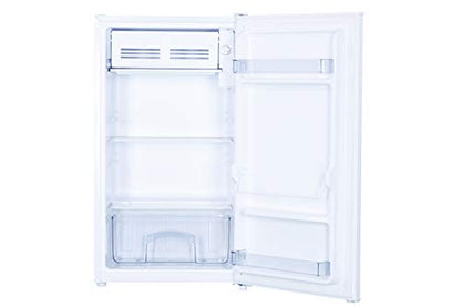  DCR033B1WM 3.3 Cu.Ft. Compact Refrigerator, Mini Fridge With Chiller For Bar, Living Room, Den, Basement, Kitchen, Or Dorm, White