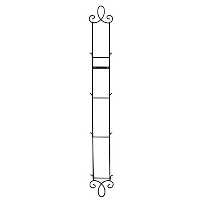  Augusta 4 Tier Vertical Black Plate Rack For Collectible Plates, Plaques, Dishes, & China
