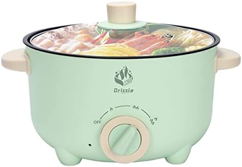  Electric Skillet Hot Pot Cooker - Multifunction Frying Pan 110V Non-Stick Grill 3L Stir-fried Stewed Cookware Steak Noodle Ramen Shabu Shabu Pot - Home Office Party Kitchen Dorm Cooking
