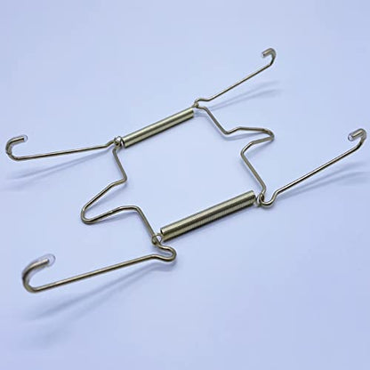  5Pcs 6-Inch Small Invisible Plate Wire Hanger Wall Holders With Protective Rubber Cover For 5" To 7" Decorative Tray