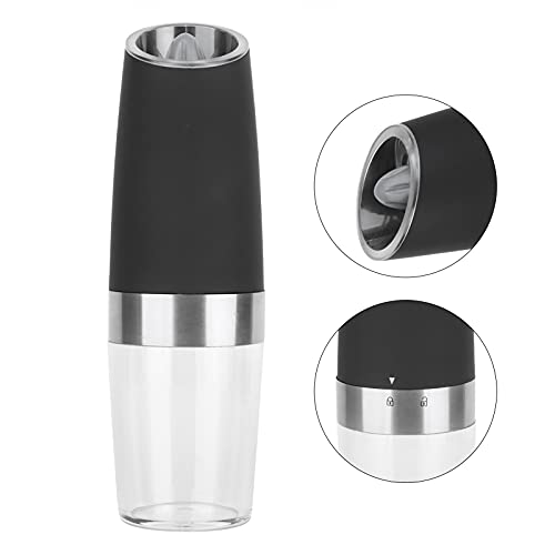  Electric Salt Grinder, Transparent Kitchen Salt Mill Grinder Automatic For Sea Salt