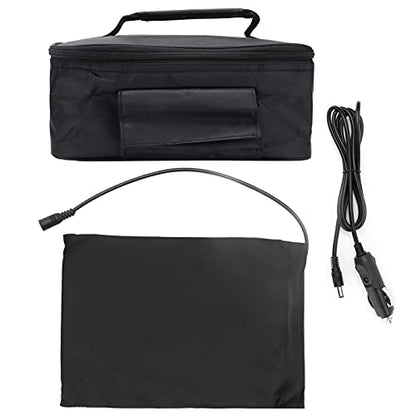 GENERIC Portable Mini Car Microwave 12V Electric Oven Fast Heating Picnic Box For Travel Camping Food Cooking Black.