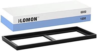  Whetstone Knife Sharpening Stone, Pebble Premium 2 Side Grit 1000/6000 Waterstone | Kitchen Gift Polishing Tool For Husband & Dad