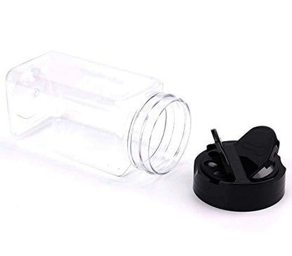  16 Pack 9 Oz Plastic Spice Jars Bottles Containers With Black Cap – Perfect For Storing Spice, Herbs And Powders