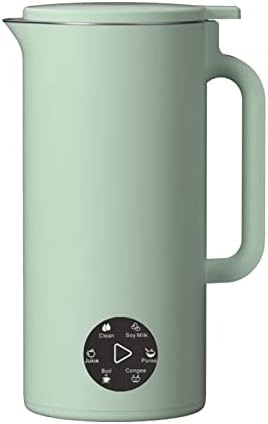  Soymilk Maker - 350mL Juicer Soy Milk Machine With Stainless Steel And Blade, Multi Cooker Mixer For Rice Cereal Boiling , US Plug 110V, Green