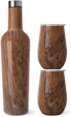  Wine Tumbler With Lid | Cute Stemless Glass Cup With Press-In Lid | Insulated Stainless Steel Coffee Mug | Gifts For Women Men Him Her | Spirit Collection | 12oz | Ocean Quartz