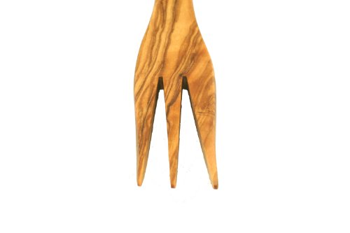  Fork Made Of Olive Wood 8-inch