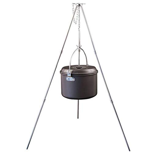  Stand-Tripod Outdoor Tripod Grill Camping Cooking Campfire Holder Picnic Cooking Hanging Grill