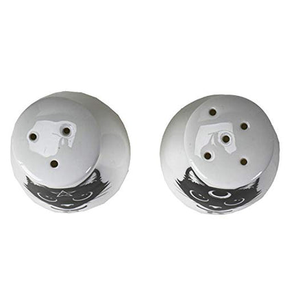 Ummit Collection Alchemy Gothic Magick Cats Salt And Pepper Shaker Set Bone China Spooky Black Cats Halloween Decor