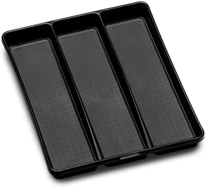  Madesmart Classic Large Utensil Tray Soft Grip, Non-Slip Kitchen Drawer, Multi-Purpose Home Organization, BPA Free, Granite