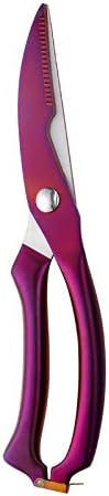  Poultry Shears Stainless Steel Rainbow Scissors Durable Sharp Spring Loaded Kitchen Meat Shear Cutting Food Meat Chicken Bone Vegetables