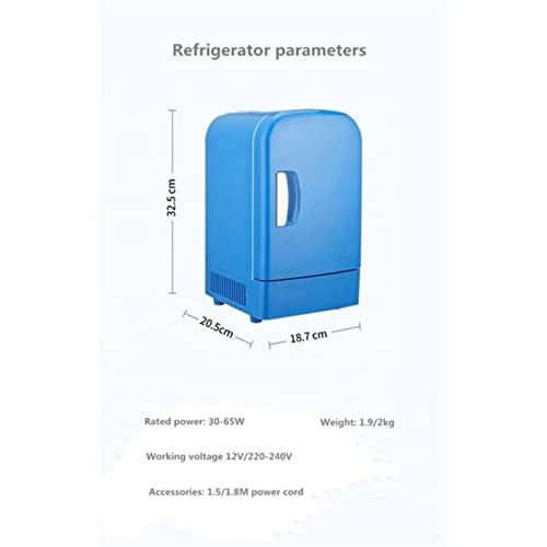  TONPOP Portable Makeups Refrigerator, Mini Refrigerator 4L Car Cooler 30-40W Dc 12v Ac 220-240v Hot And Cold Mode Cosmetic Storage Rv Travel Camping Gift (220v)