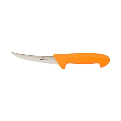  449029 Boning Knife, 6" Curved/Semi-Flexible Blade, Polypropylene Handle, Orange