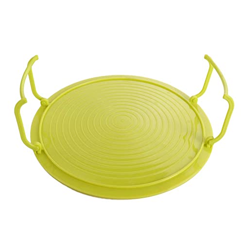  3 In 1 Microwave Plate Stacker Foldable Steaming Tray With Handle, Plastic Baking Oven Tray Kitchen Cooling Rack Cooking Equipment Accessories(Blue)