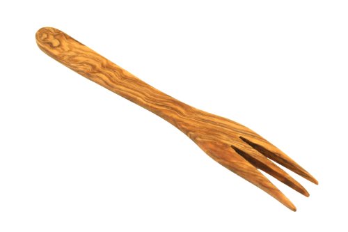  Fork Made Of Olive Wood 8-inch