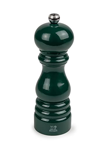 Peugeot EUGEOT - Paris Salt Mill 18 Cm - Paris Rama Collection - Classic Adjustment - PEFC Certified Wood - Made In France - Forest Green
