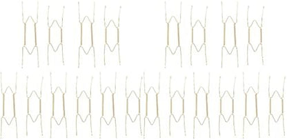  30 Pcs Wire Plate Hanger Plate Spring Hook Wall Plate Hanger For Decorative Plate