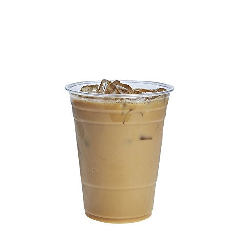  [100 Pack - 16 Oz.] Crystal Clear PET Plastic Cups