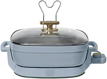GENERIC 5-in-1 Electric Expandable Skillet, White Icing, Up To 7 QT