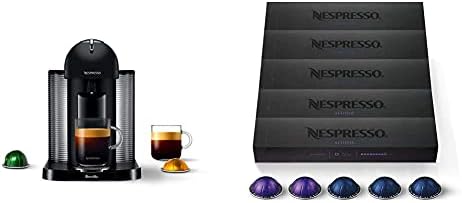  Nespresso Vertuo Coffee And Espresso Machine By Breville, 5 Cups, Chrome