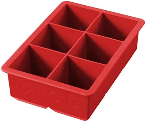  King Cube Ice Tray (Charcoal) - Reusable & Large Silicone Molds For Whiskey, Cocktails, Coffee, Bartender Accessories, & Smoothies / BPA-Free & Dishwasher-Safe