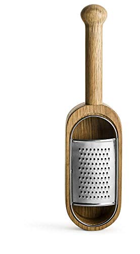 Sagaform Nature Collection Cheese Grater In Oak Container With Handle
