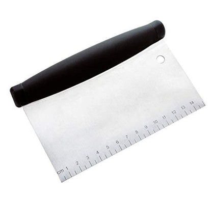  (6.3 X 3.9 X 1.3) Inch Premium 304 Stainless Steel Bench Scraper For Baking/Bench Chopper SUGUS HOUSE, Quick & Easy Multi-purpose Dough Scraper, Dough Cutter & Pastry Scraper