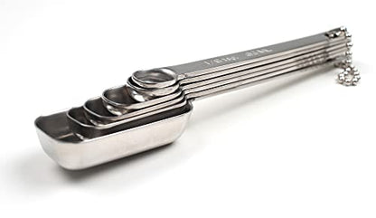  Endurance Stainless Steel Spice Measuring Spoons, Set Of 6 | 1/8 Tsp To 1 Tbsp Measurements | Nest For Easy Storage | Dishwasher Safe | Dry Or Liquid | Baking Or Cooking
