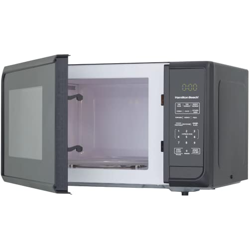  LERORA 0.9 Cu. Ft. Matte Black Microwave Oven,+30 Seconds, Full Power Express Cook,Defrost By Weight And By Time.