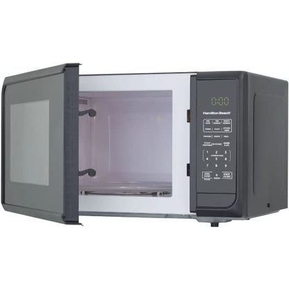  LERORA 0.9 Cu. Ft. Matte Black Microwave Oven,+30 Seconds, Full Power Express Cook,Defrost By Weight And By Time.