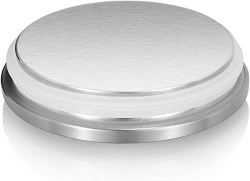  Stainless Steel Canister Sets With Anti-Fingerprint Lid And Visible Window, Cereal Container Set Of 3 (Black)