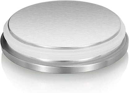  Stainless Steel Canister Sets With Anti-Fingerprint Lid And Visible Window, Cereal Container Set Of 3 (Black)