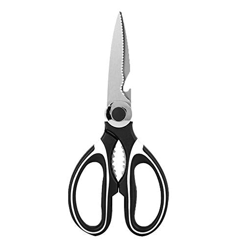  Kitchen Scissors Multifunctional Shear Stainless Steel Scissor For Kitchen Cloth Walnut