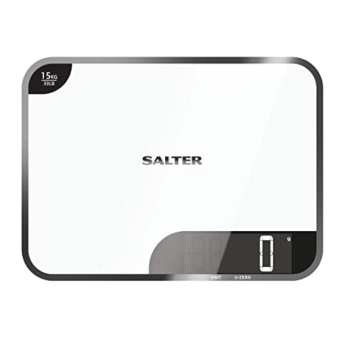  Salter 1079 WHDR Kitchen Scale, Chrome, Silver, 37x28x4 Cm
