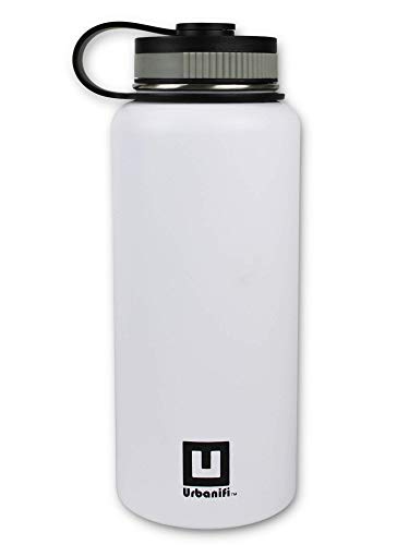 Water Bottle Baseball Softball Tumbler 32 Oz Gift For Mom Men Flask Sports Travel Waterbottle, Stainless Steel, Vacuum Insulated, Water Cold For 24, Hot For 12 Hours