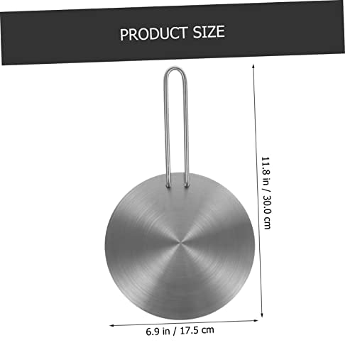  2pcs Induction Cooker Heat Conduction Plate Silver Detachable Thermal Pad