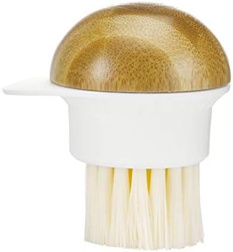  Tater Mate Bamboo Potato Brush With Eye Remover, White