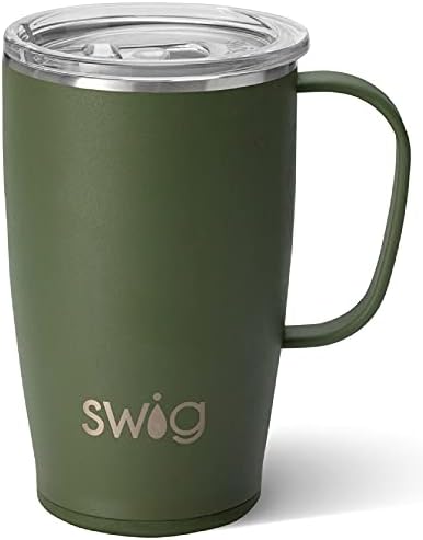  18oz Insulated Coffee Mug With Handle & Lid, Cup Holder Friendly, Dishwasher Safe, Stainless Steel Travel Mugs Insulated For Hot And Cold Drinks (Black Walnut)